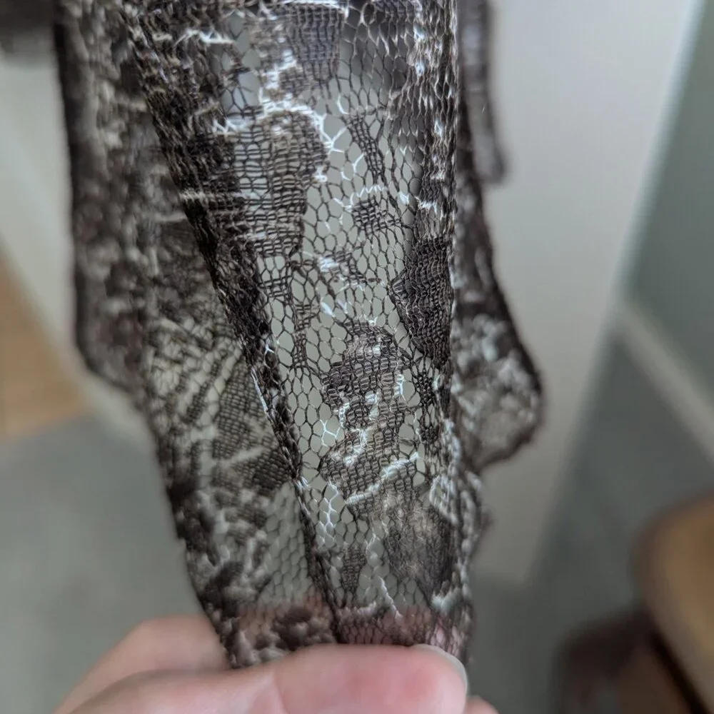 Coldwater Creek Brown lace dress - Size 14  (L) - Picture 5 of 6